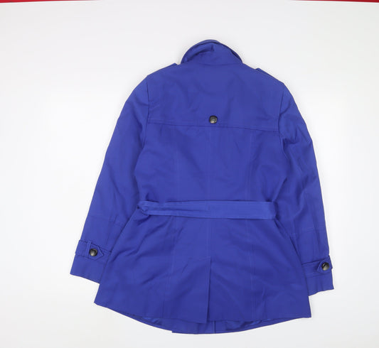 Womens UK Size 14 Debenhams Purple Overcoat