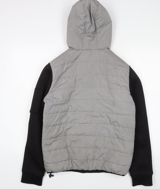 Mens UK Size S Supply & Demand Co. Grey Puffer Jacket