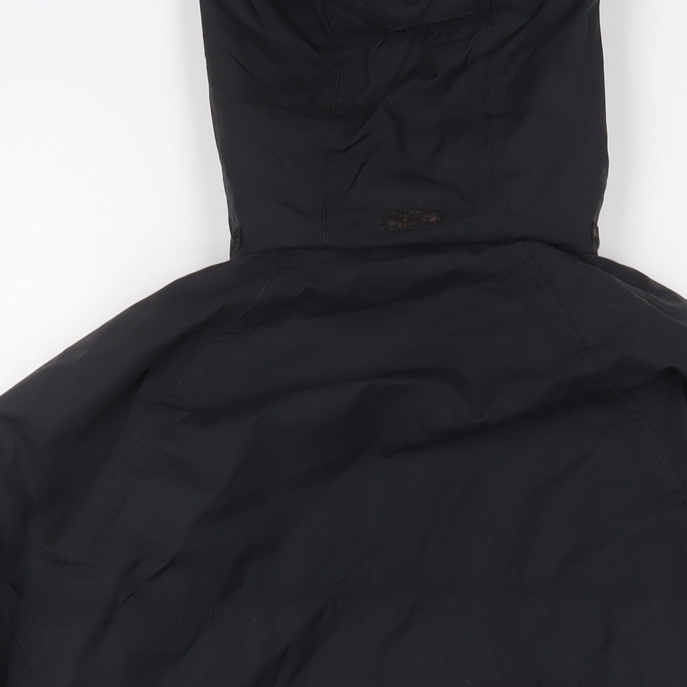 LIFE Womens Black Jacket Coat Size 12 Zip