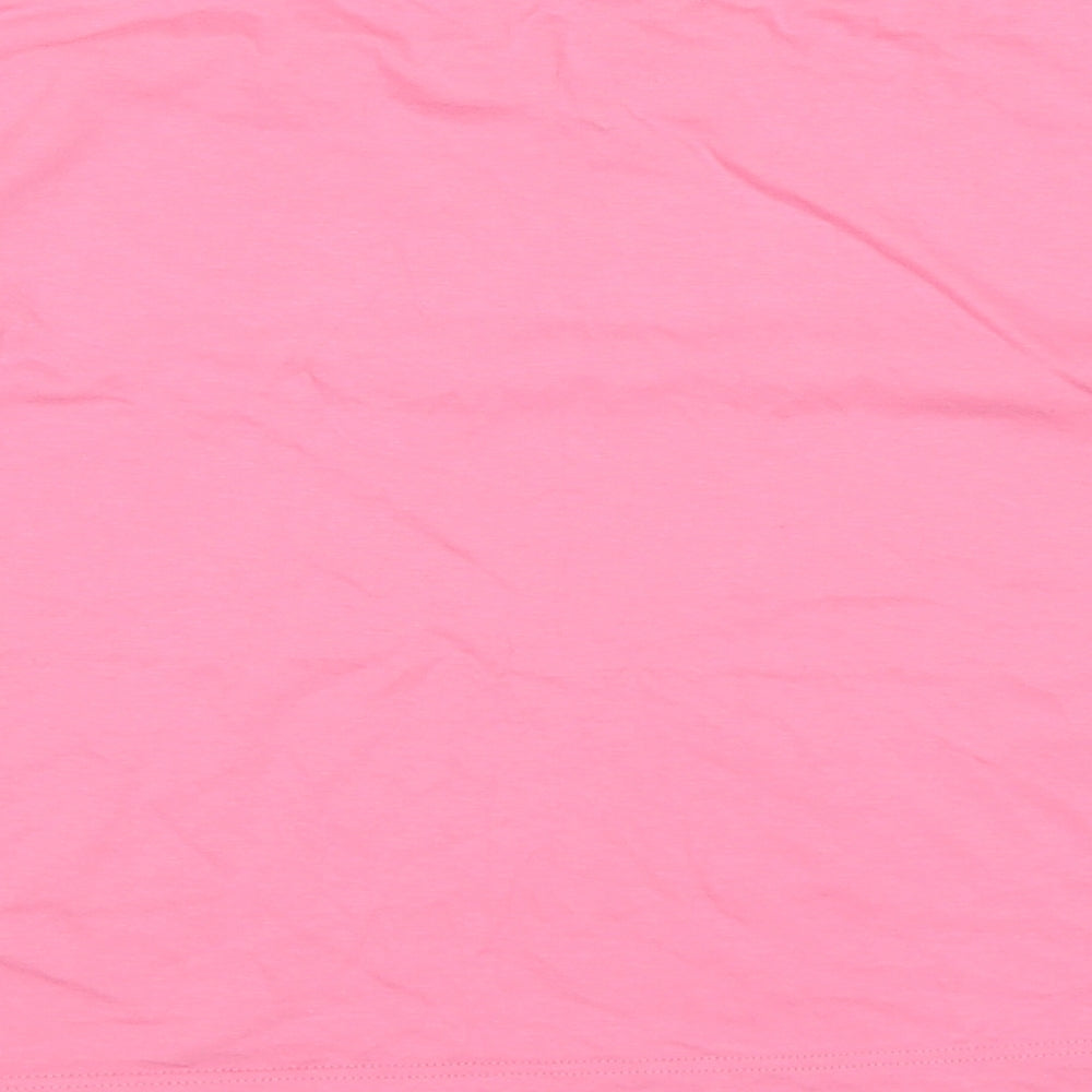 Womens UK Size 8 River Island Pink Basic T-Shirt