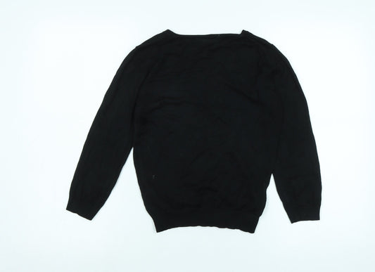 Womens UK Size 8 Marks and Spencer Black Pullover Jumper