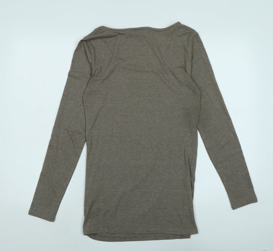 Womens UK Size M Vera Moda Beige Jersey T-Shirt