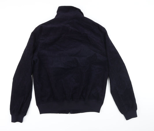 Mens UK Size M Topman Blue Bomber Jacket