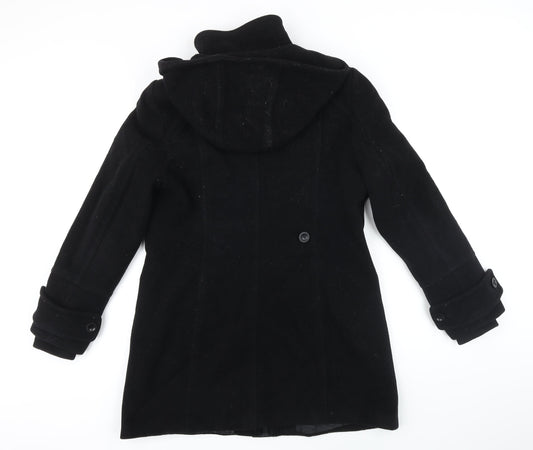 Womens UK Size 10 NEXT Black Overcoat