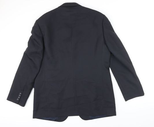 Mens UK Size 42 M&S Regular Blue Suit Jacket