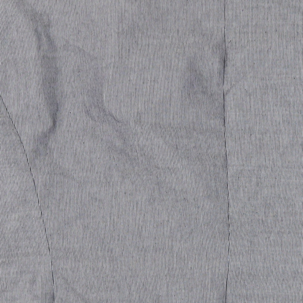 Maine New England Womens Blue Striped Jacket Blazer Size 20 Button