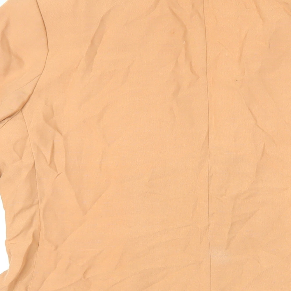 H&M Womens Pink Jacket Blazer Size 14 Button