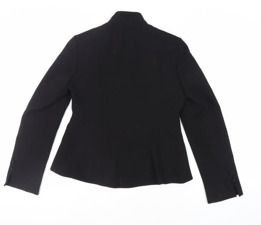 Principles Womens Black Jacket Blazer Size 12 Hook & Eye