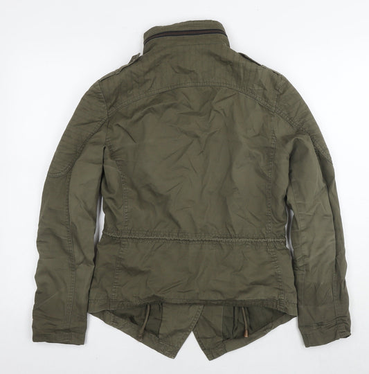 Womens UK Size 10 New Look Green Parka Coat