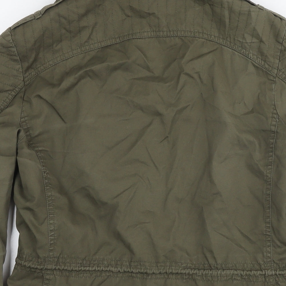 Womens UK Size 10 New Look Green Parka Coat