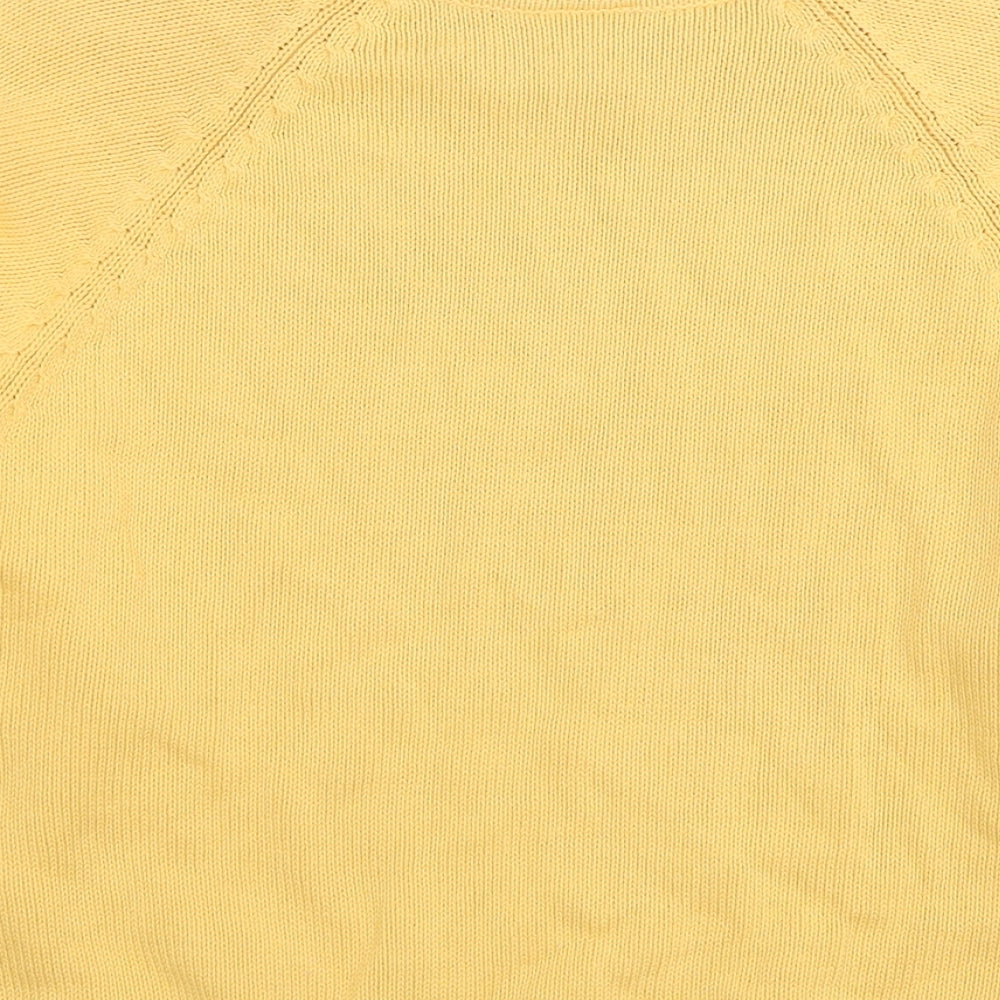 Womens UK Size 10 Amari Yellow Pullover Jumper