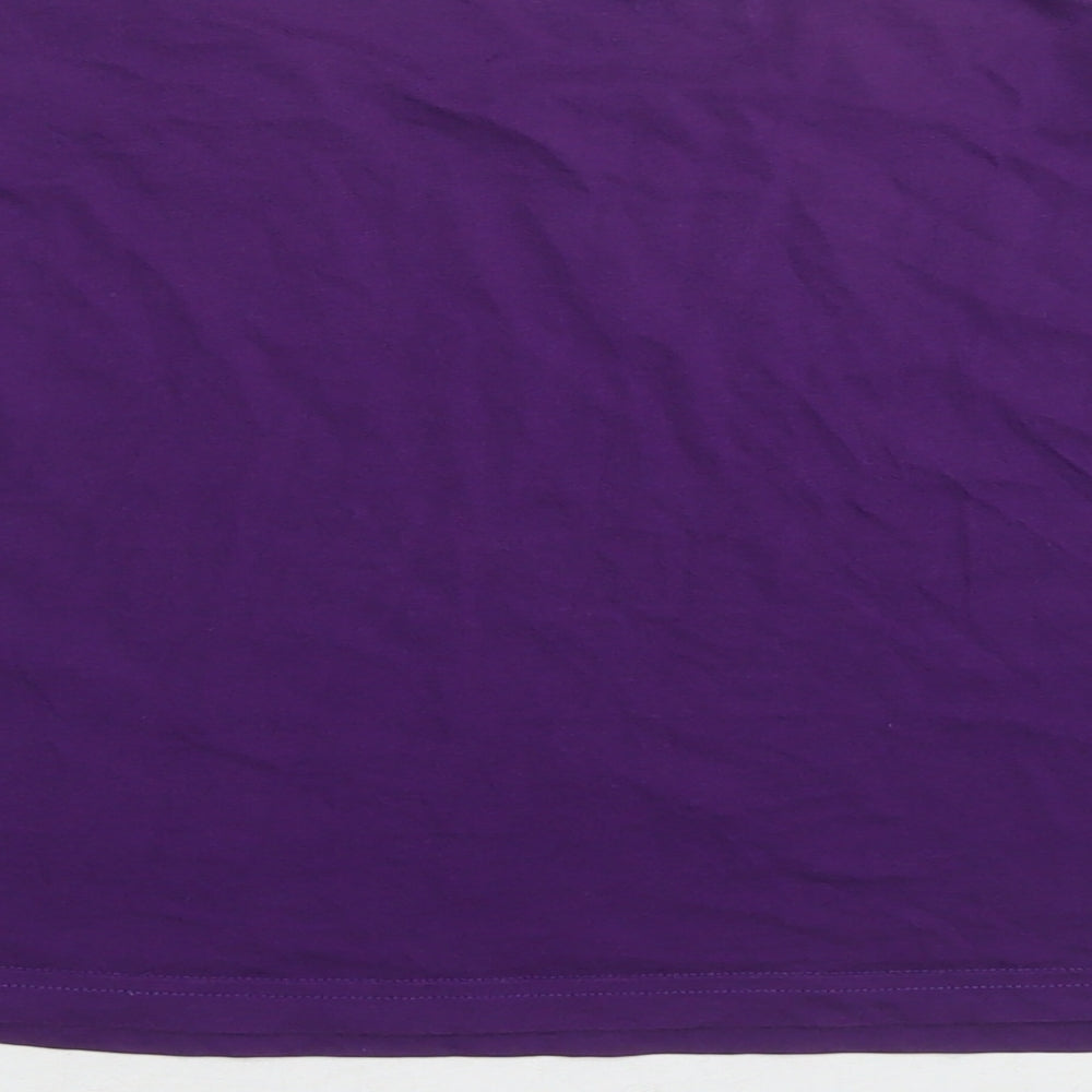Womens UK Size 12 River Island Purple Cropped T-Shirt