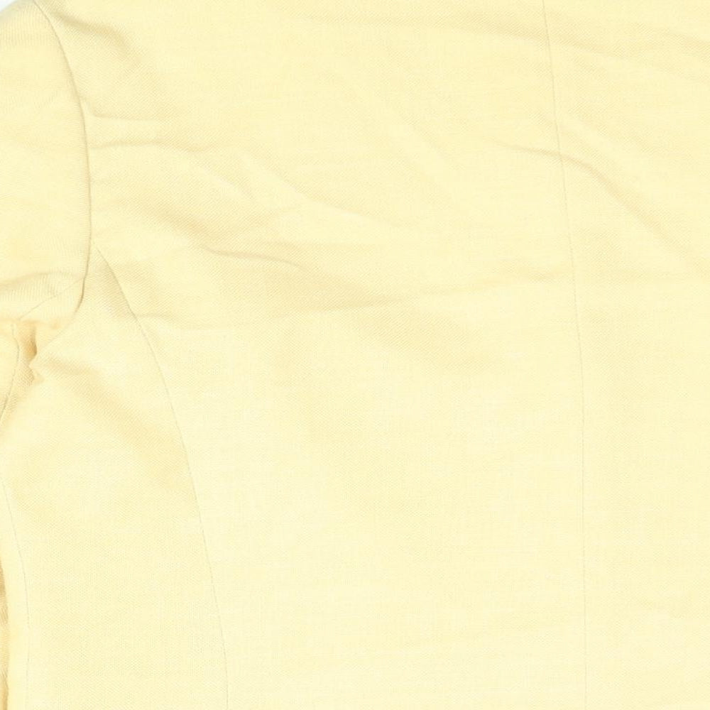 First Avenue Womens Yellow Jacket Blazer Size 12 Button - Vintage