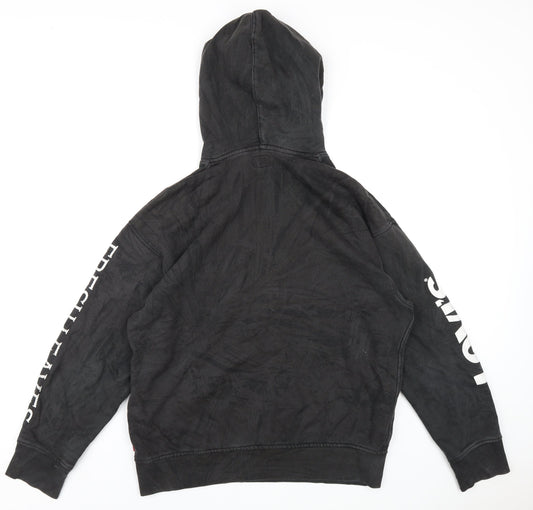 Mens UK Size M Levi's Black Pullover Hoodie