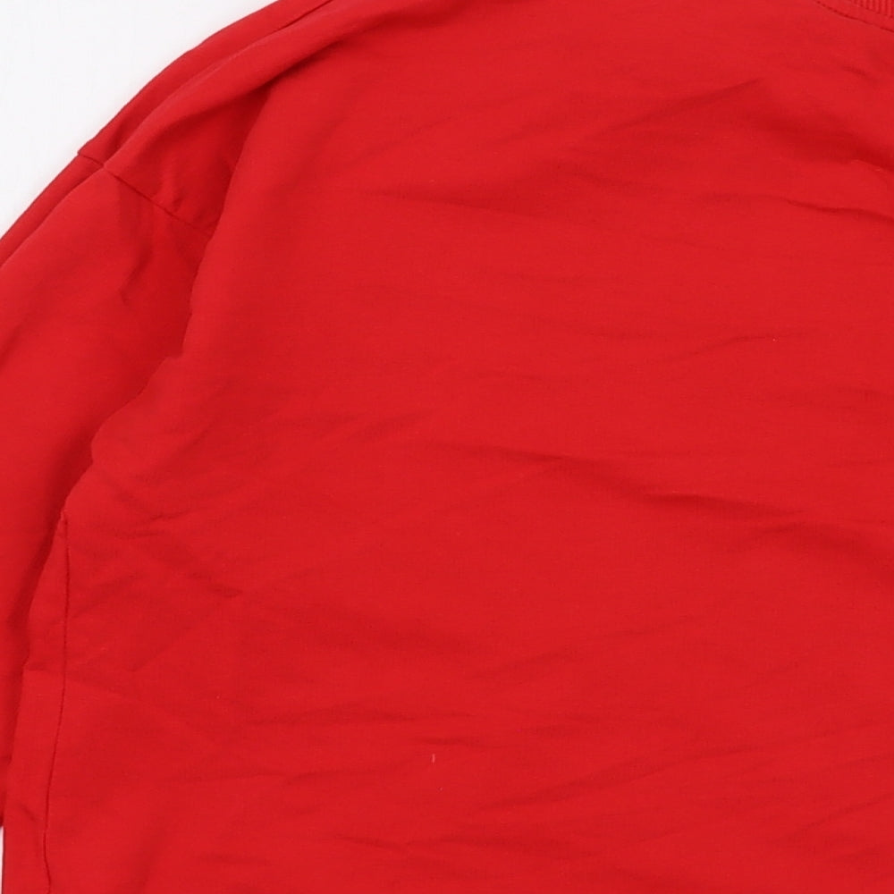 Womens UK Size 12 Disney Red Pullover Sweatshirt