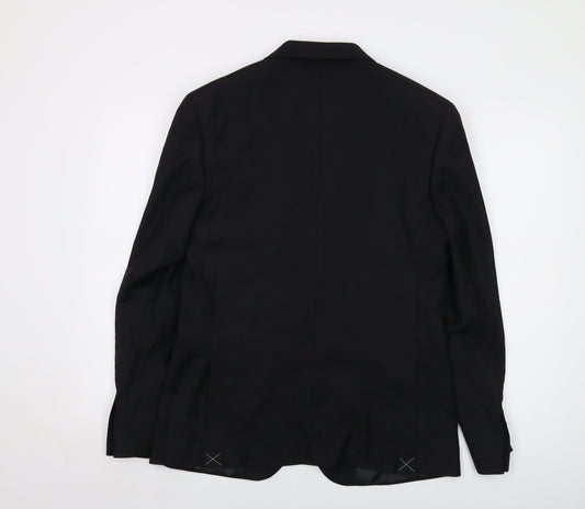 Mens UK Size 40 Marks and Spencer Regular Black Suit Jacket