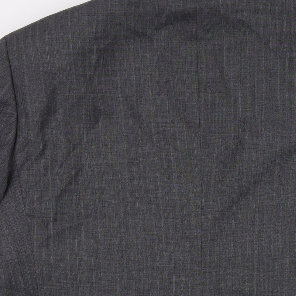 Mens UK Size 42 Brook Taverner Regular Grey Suit Jacket