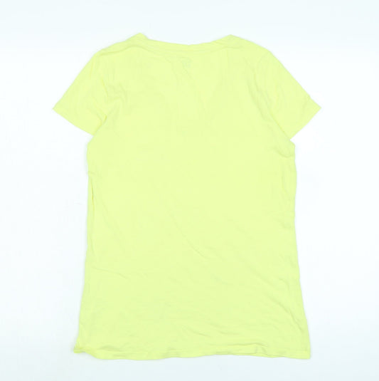 Womens UK Size M Gap Yellow Basic T-Shirt