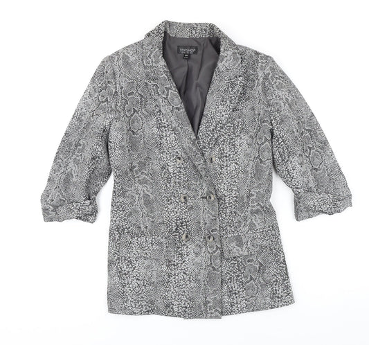Womens UK Size 8 Topshop Grey Jacket