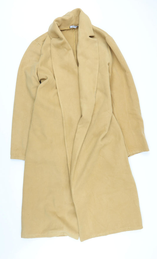 Womens UK Size 12 Boohoo Yellow Overcoat