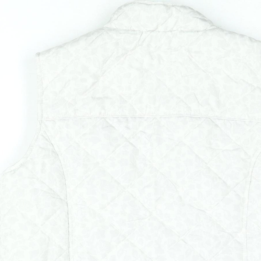 Womens UK Size 10 BM Collection White Gilet