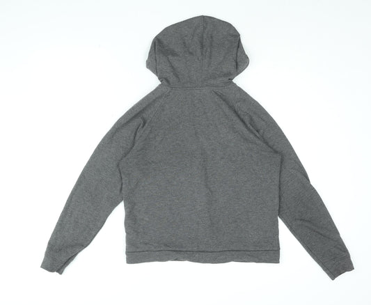 H&M Womens Grey Polyester Full Zip Hoodie Size S Zip