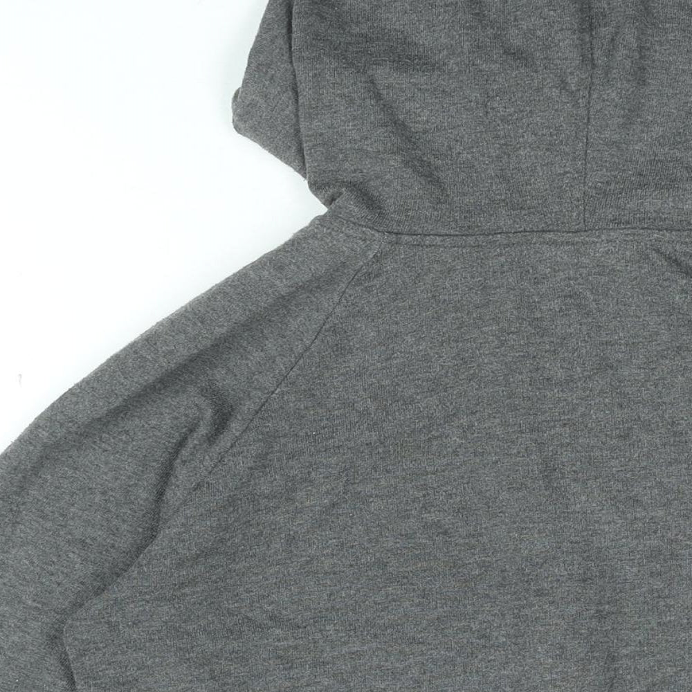 H&M Womens Grey Polyester Full Zip Hoodie Size S Zip