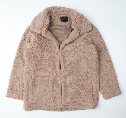 Womens UK Size 10 Brave Soul Beige Puffer Jacket