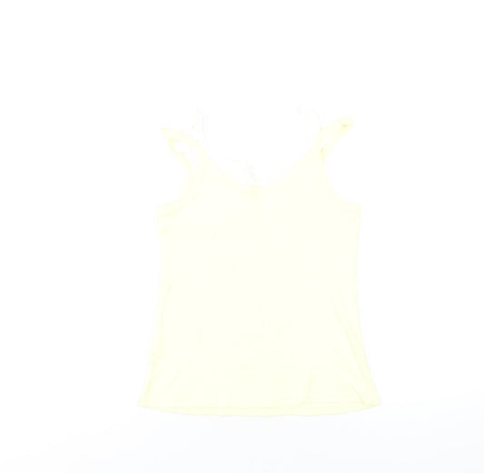 Womens UK Size 10 Marks and Spencer Yellow Camisole Tank