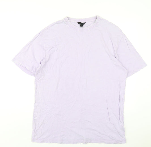 Womens UK Size 14 New Look Purple Basic T-Shirt