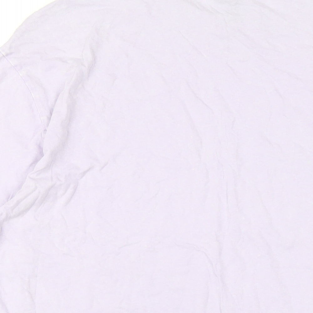 Womens UK Size 14 New Look Purple Basic T-Shirt