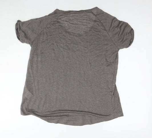 Womens UK Size S Gerard Darel Brown Basic T-Shirt