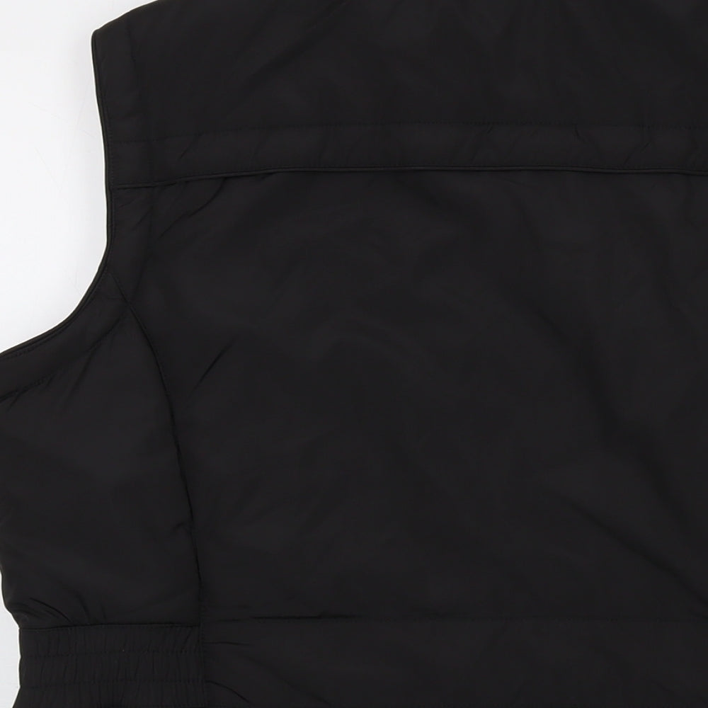 Maine Womens Black Jacket Waistcoat Size 14 Zip