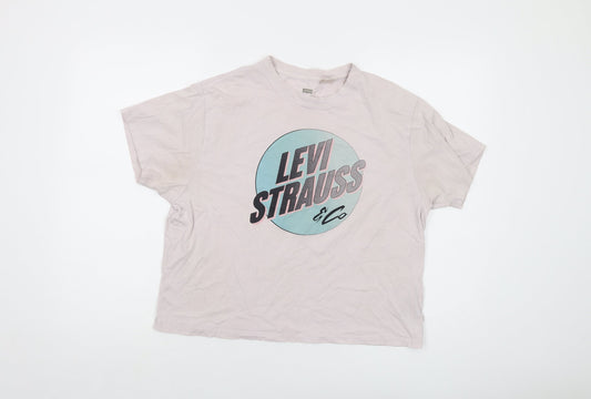 Womens UK Size S Levi's Pink Basic T-Shirt