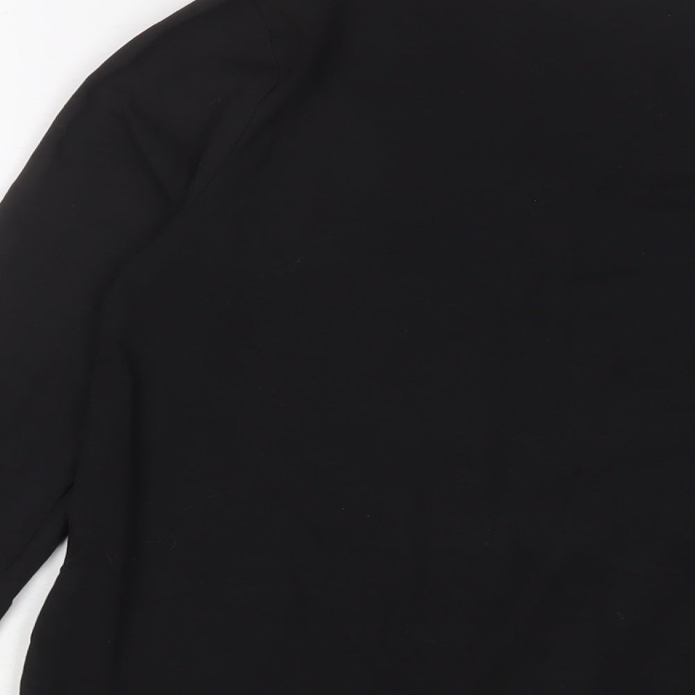 Womens UK Size 10 Missguided Black Basic T-Shirt