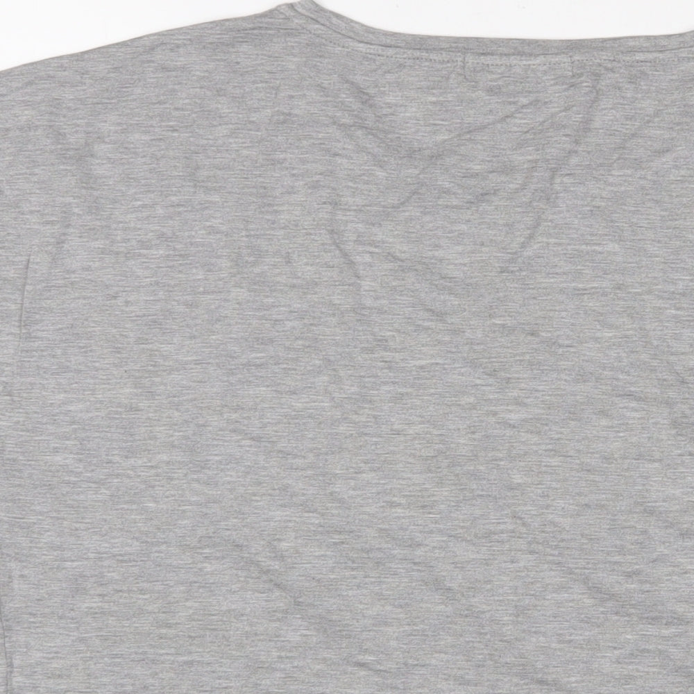 Womens UK Size 12 Studio Grey Basic T-Shirt