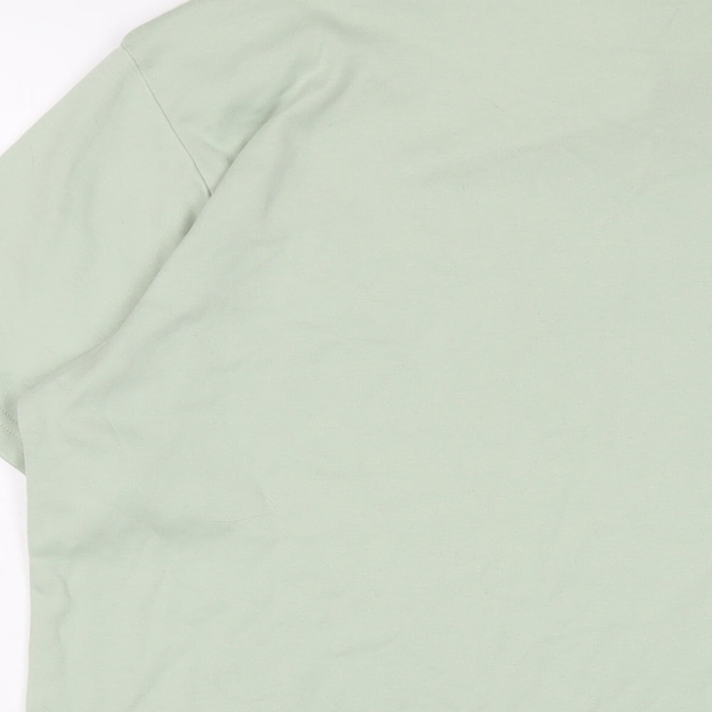 Womens UK Size 16 Berkertex Green Basic T-Shirt
