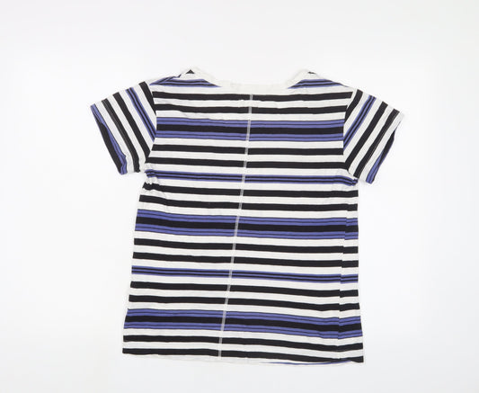Womens UK Size S Linea Multicoloured Basic T-Shirt