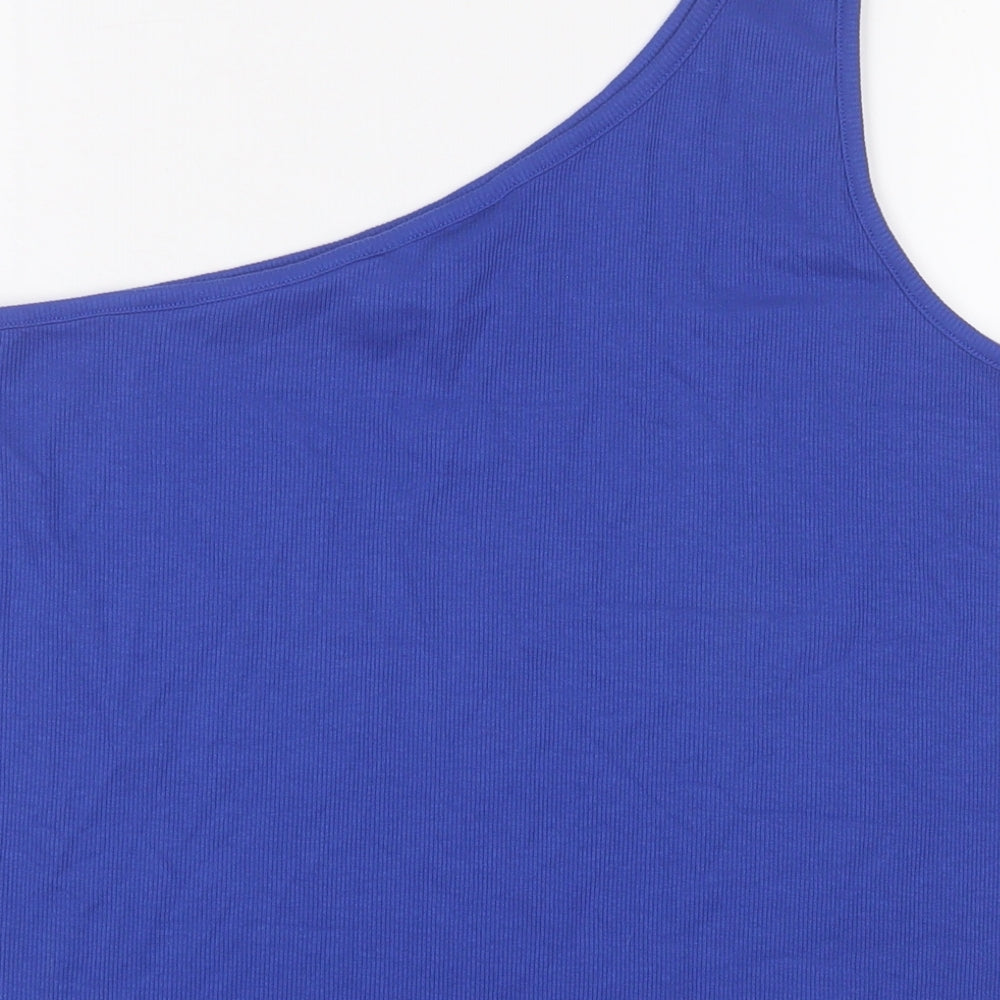 Womens UK Size 22 Marks and Spencer Blue Basic Tank