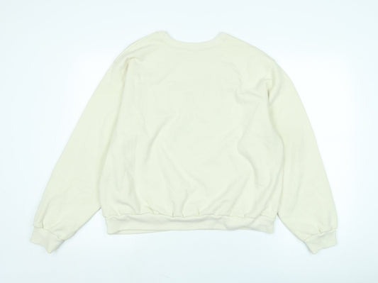 Mens UK Size M Hollister Ivory Pullover Sweatshirt