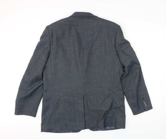 Mens UK Size 40 Daniel Grahame Regular Blue Suit Jacket