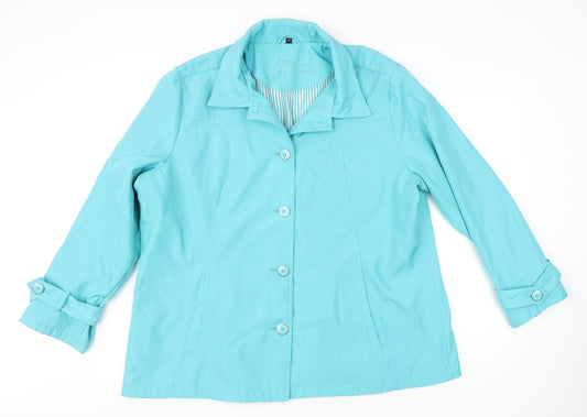 Womens UK Size 22 Finesse Green Jacket