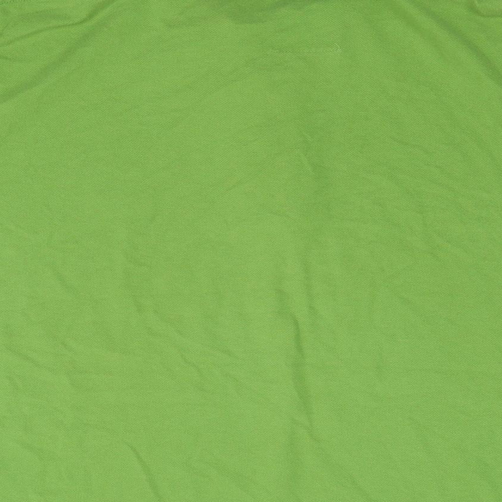 Springfield Mens Green Cotton Polo Size XL Collared Pullover
