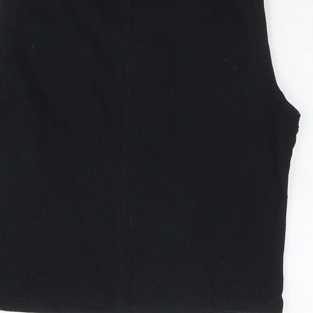 Womens UK Size 14 ASOS Black Cropped Tank