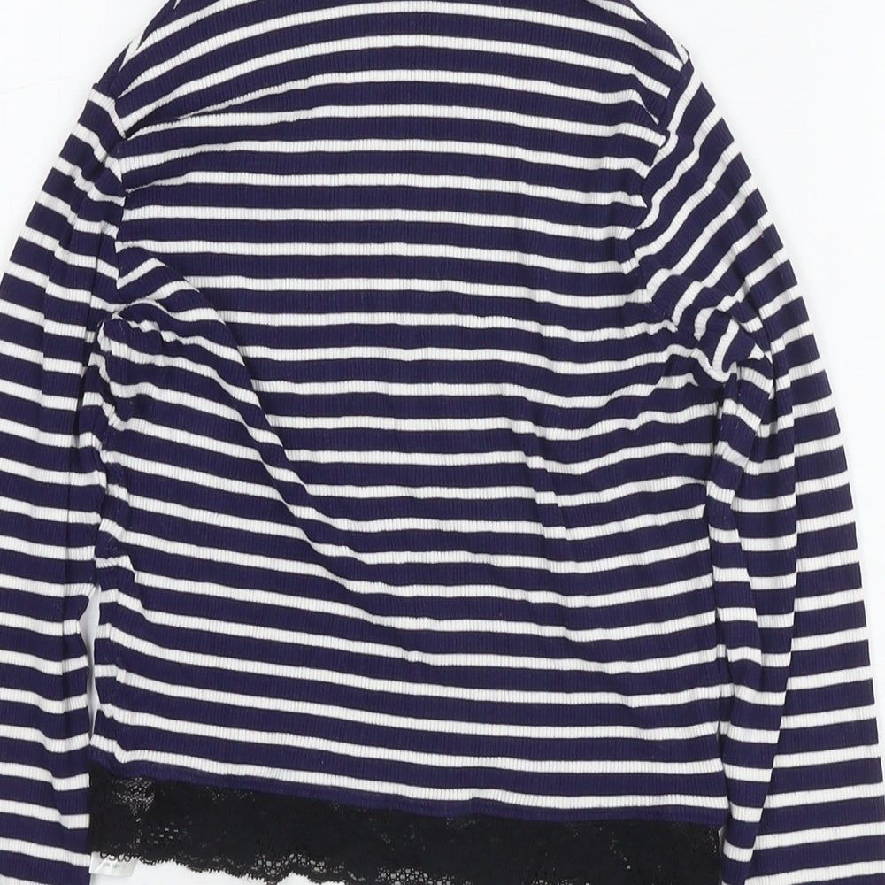 Womens UK Size 6 ASOS Blue Jersey T-Shirt