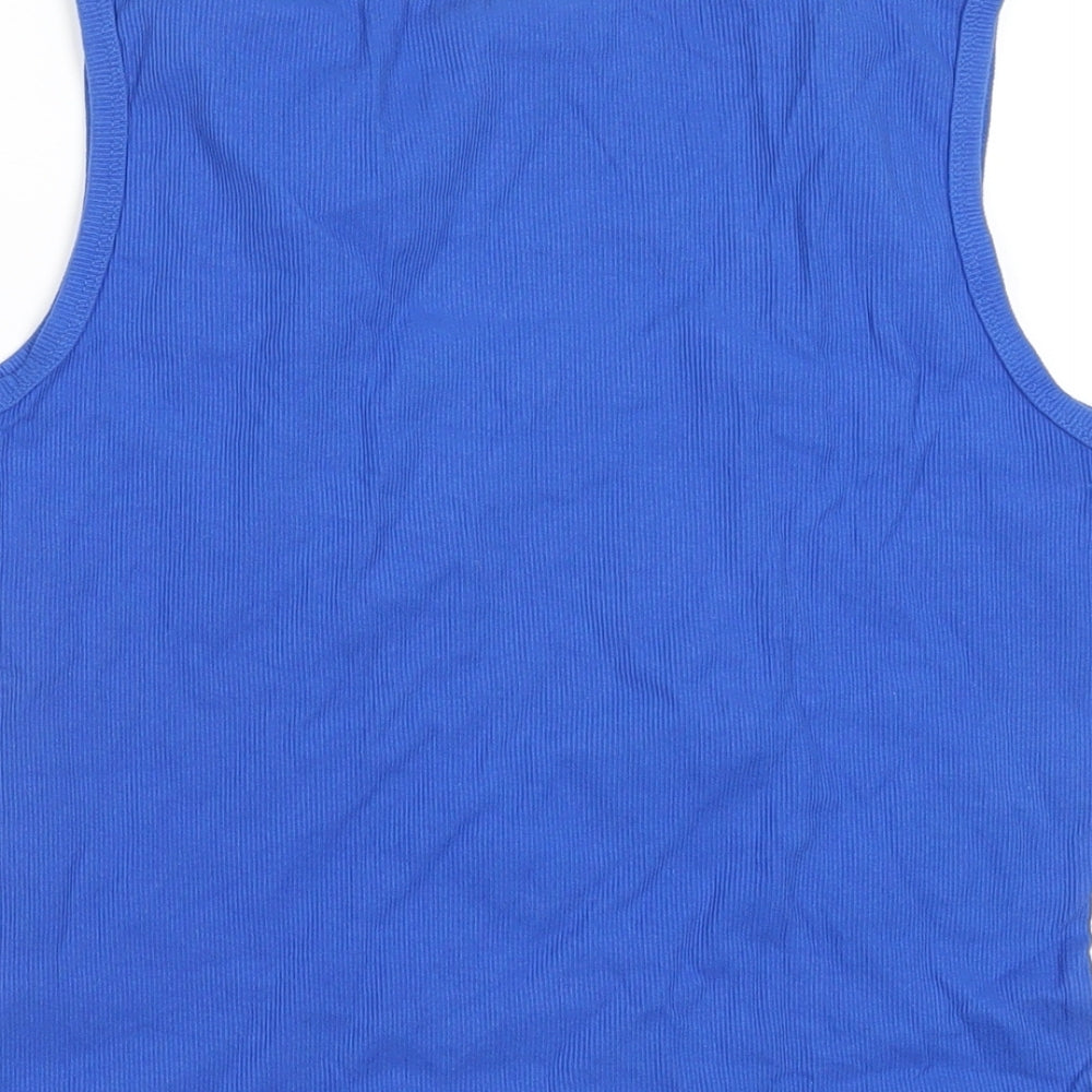 Womens UK Size 14 Marks and Spencer Blue Basic Tank