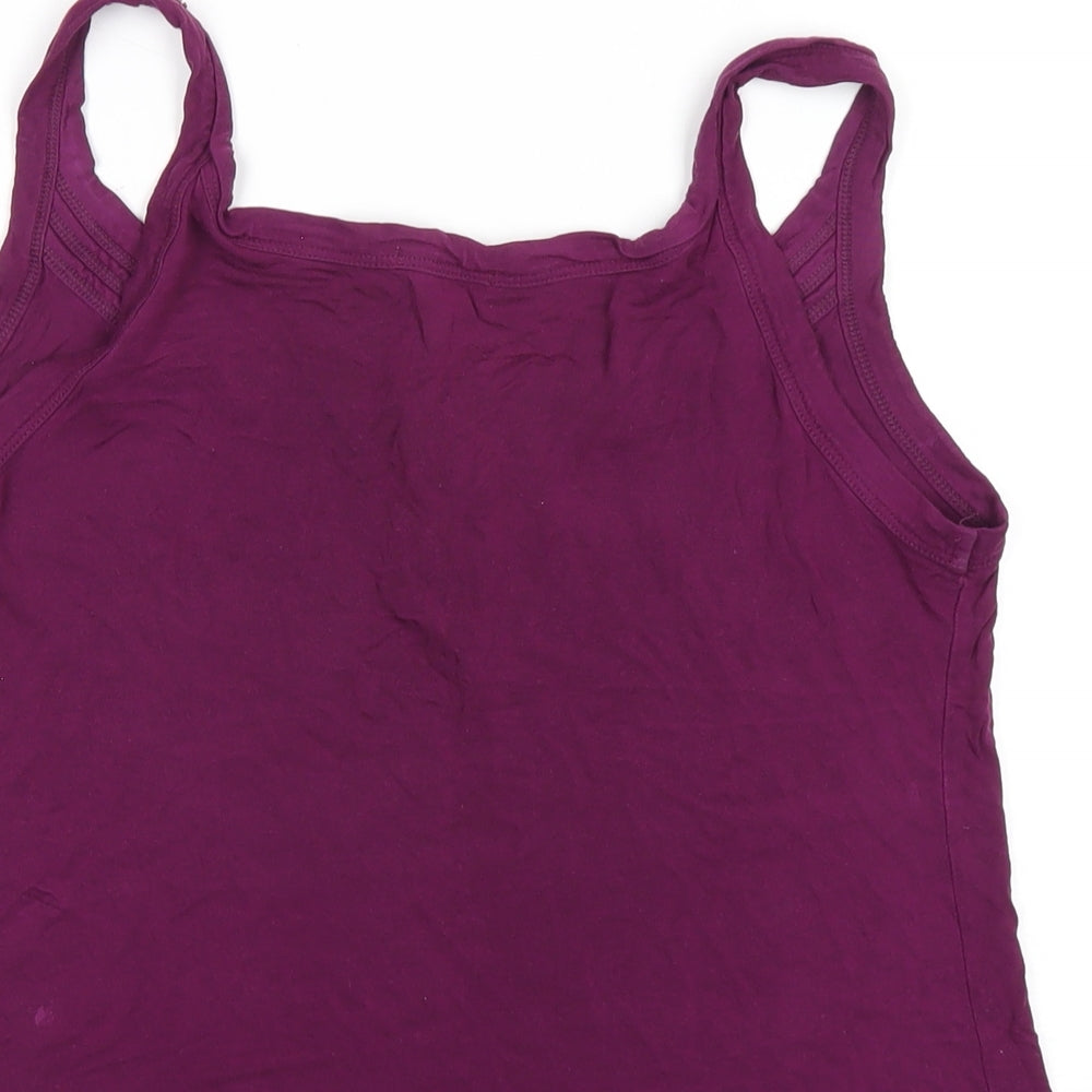 Womens UK Size 14 Marks and Spencer Purple Camisole T-Shirt