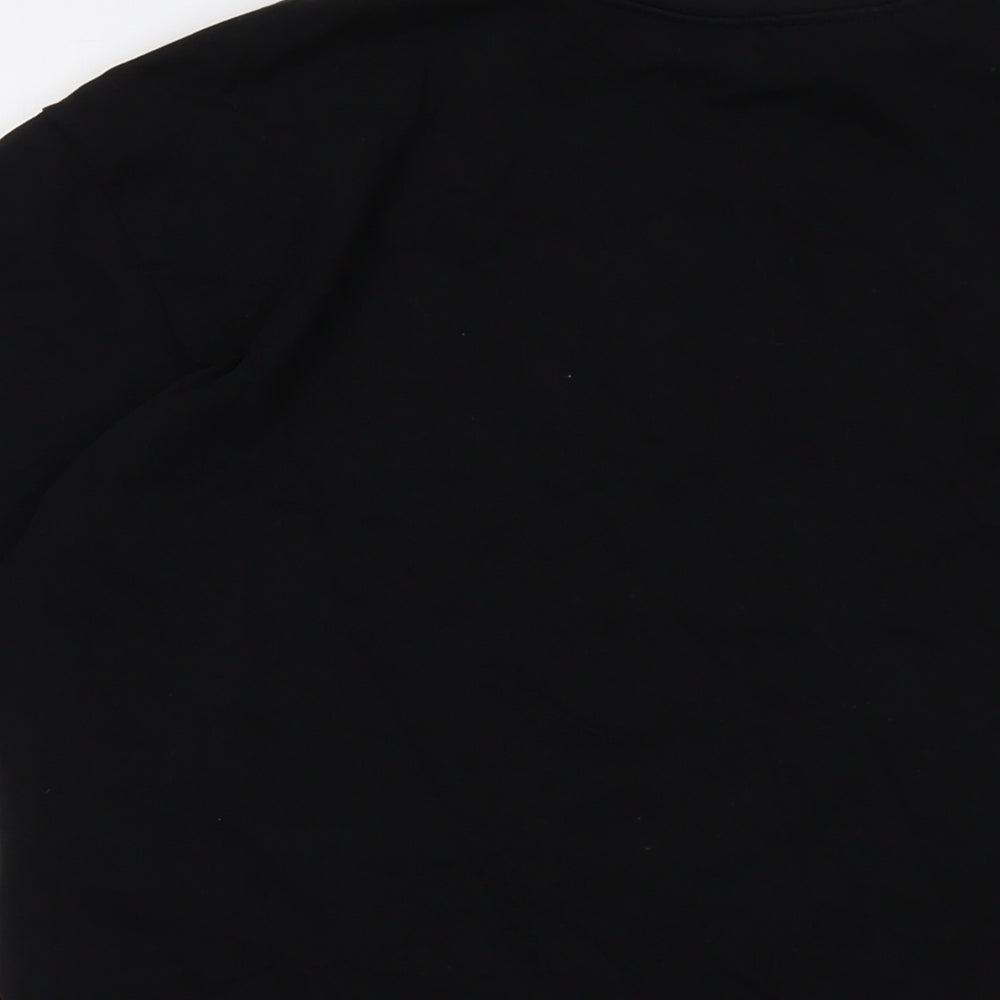 & Other Stories Mens Black Cotton T-Shirt Size XS Crew Neck