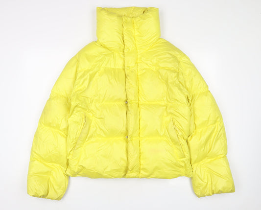 Womens UK Size 10 NEXT Yellow Parka Coat
