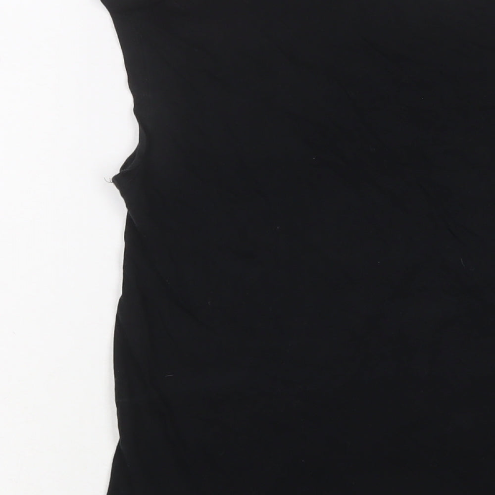 Womens UK Size S Gap Black Basic T-Shirt